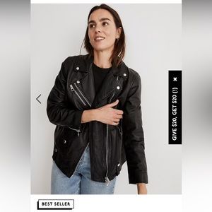 Madewell Oversized Motorcycle Jacket